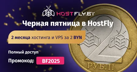 Черная пятница и Киберпонедельник в Hostfly. Хостинг и VPS за 2 рубля + специальные условия